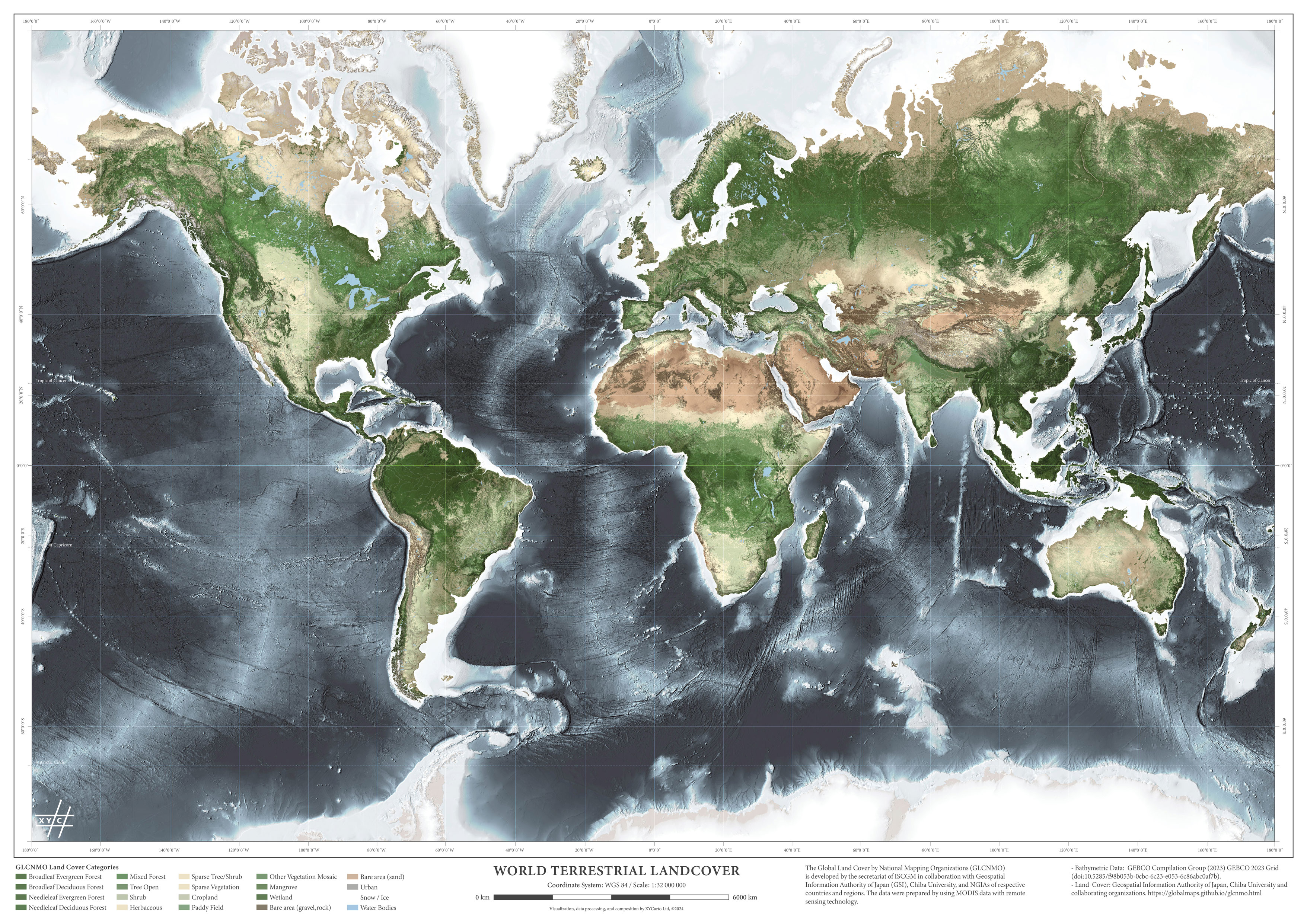 World Map Land Cover